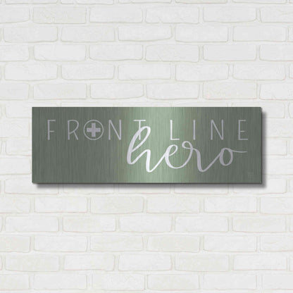 Luxe Metal Art 'Front Line Hero' by Lux + Me Designs, Metal Wall Art,36x12