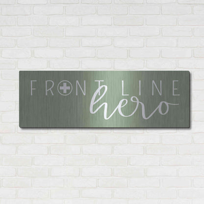 Luxe Metal Art 'Front Line Hero' by Lux + Me Designs, Metal Wall Art,48x16