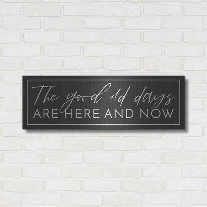 Luxe Metal Art 'The Good Old Days' by Lux + Me Designs, Metal Wall Art,36x12