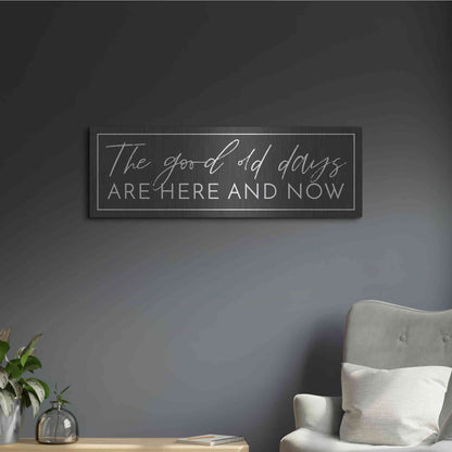 Luxe Metal Art 'The Good Old Days' by Lux + Me Designs, Metal Wall Art,36x12