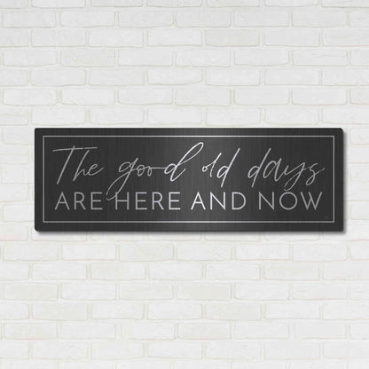 Luxe Metal Art 'The Good Old Days' by Lux + Me Designs, Metal Wall Art,48x16