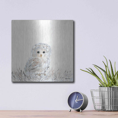 Luxe Metal Art 'Good Night Little One' by Roey Ebert, Metal Wall Art,12x12