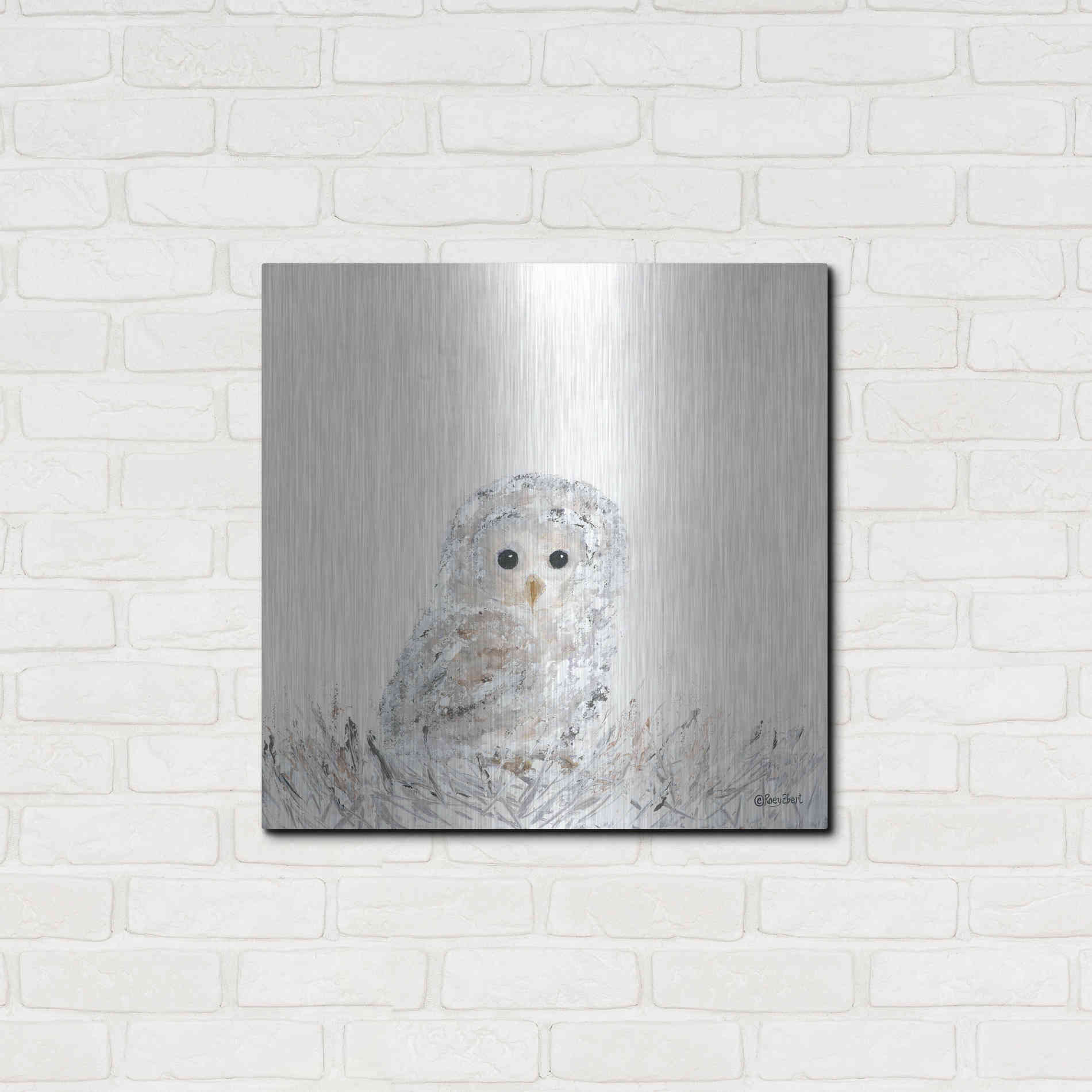 Luxe Metal Art 'Good Night Little One' by Roey Ebert, Metal Wall Art,24x24
