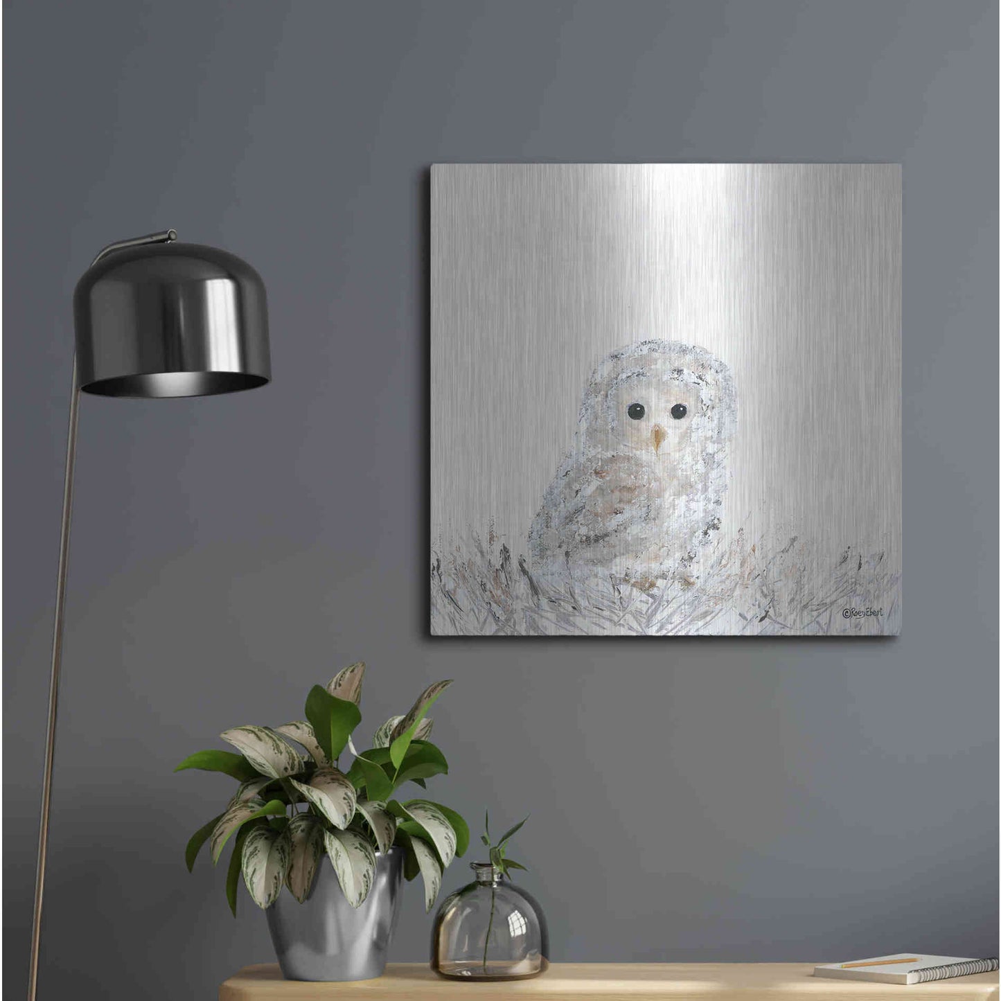 Luxe Metal Art 'Good Night Little One' by Roey Ebert, Metal Wall Art,24x24
