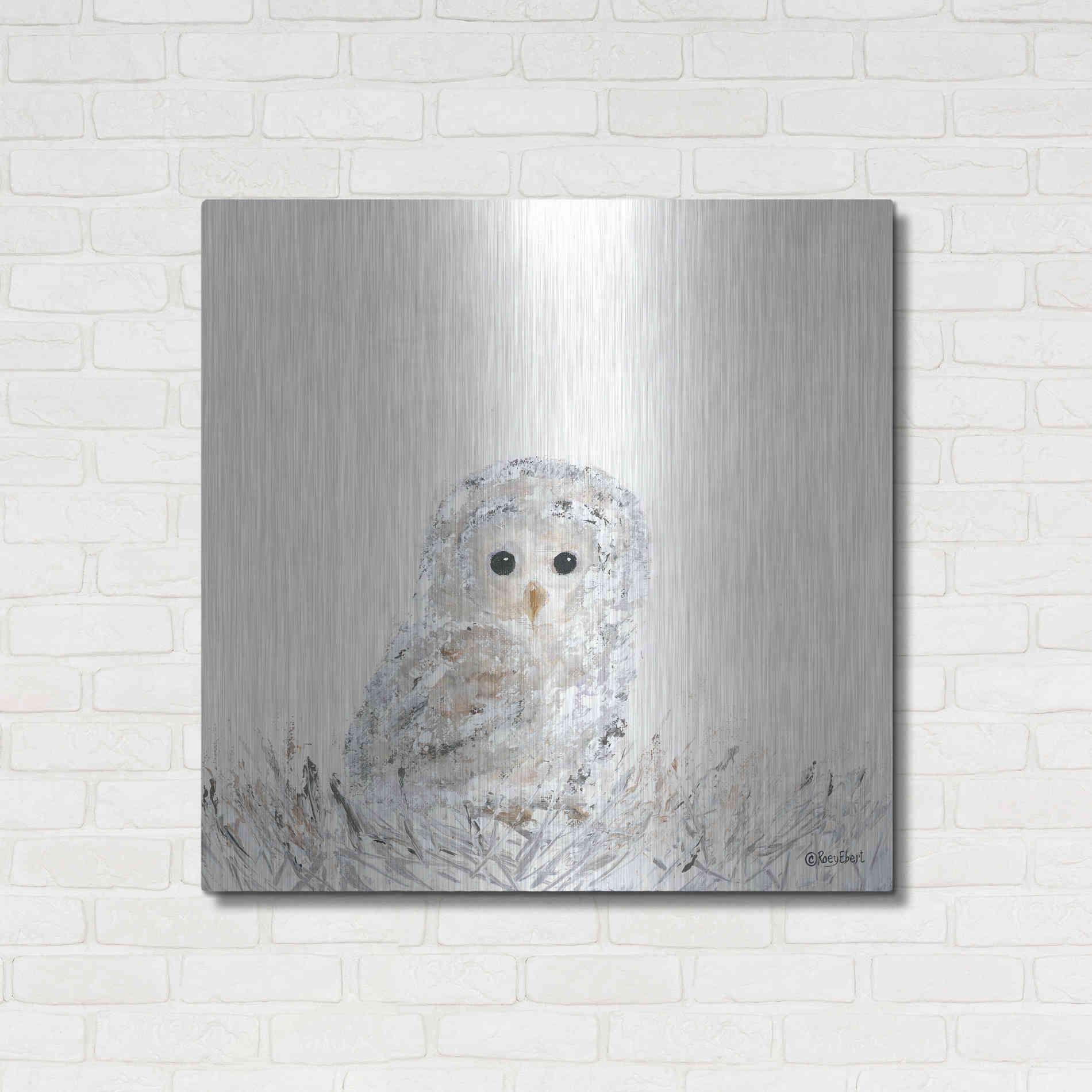 Luxe Metal Art 'Good Night Little One' by Roey Ebert, Metal Wall Art,36x36