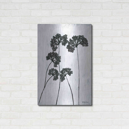 Luxe Metal Art 'Queen Anne's Lace I' by Roey Ebert, Metal Wall Art,24x36