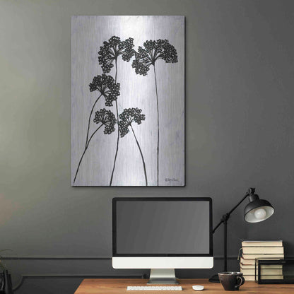 Luxe Metal Art 'Queen Anne's Lace I' by Roey Ebert, Metal Wall Art,24x36