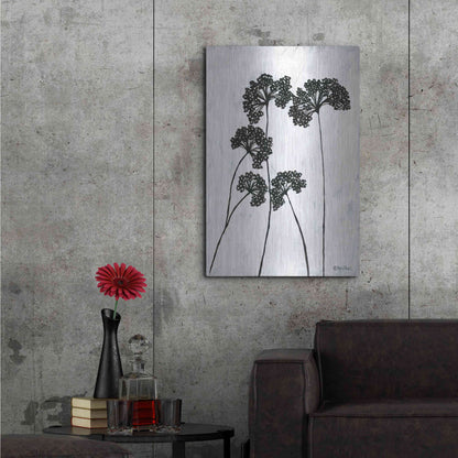 Luxe Metal Art 'Queen Anne's Lace I' by Roey Ebert, Metal Wall Art,24x36