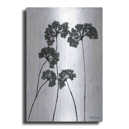 Luxe Metal Art 'Queen Anne's Lace I' by Roey Ebert, Metal Wall Art