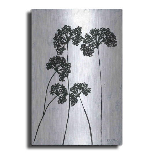 Luxe Metal Art 'Queen Anne's Lace I' by Roey Ebert, Metal Wall Art