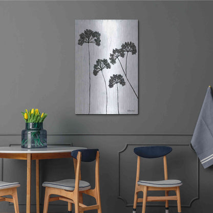 Luxe Metal Art 'Queen Anne's Lace II' by Roey Ebert, Metal Wall Art,24x36
