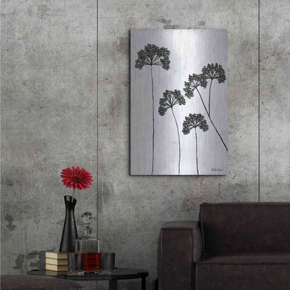 Luxe Metal Art 'Queen Anne's Lace II' by Roey Ebert, Metal Wall Art,24x36