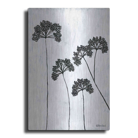 Luxe Metal Art 'Queen Anne's Lace II' by Roey Ebert, Metal Wall Art