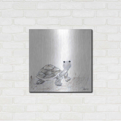 Luxe Metal Art 'Hi Little One' by Roey Ebert, Metal Wall Art,24x24