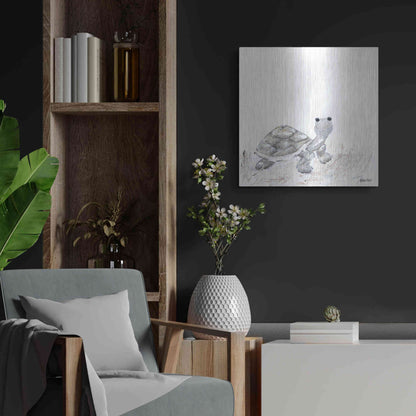Luxe Metal Art 'Hi Little One' by Roey Ebert, Metal Wall Art,24x24