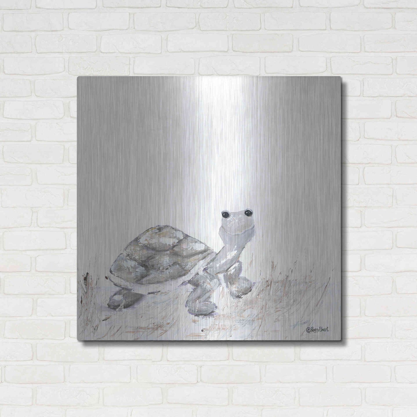 Luxe Metal Art 'Hi Little One' by Roey Ebert, Metal Wall Art,36x36