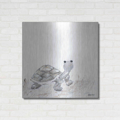 Luxe Metal Art 'Hi Little One' by Roey Ebert, Metal Wall Art,36x36