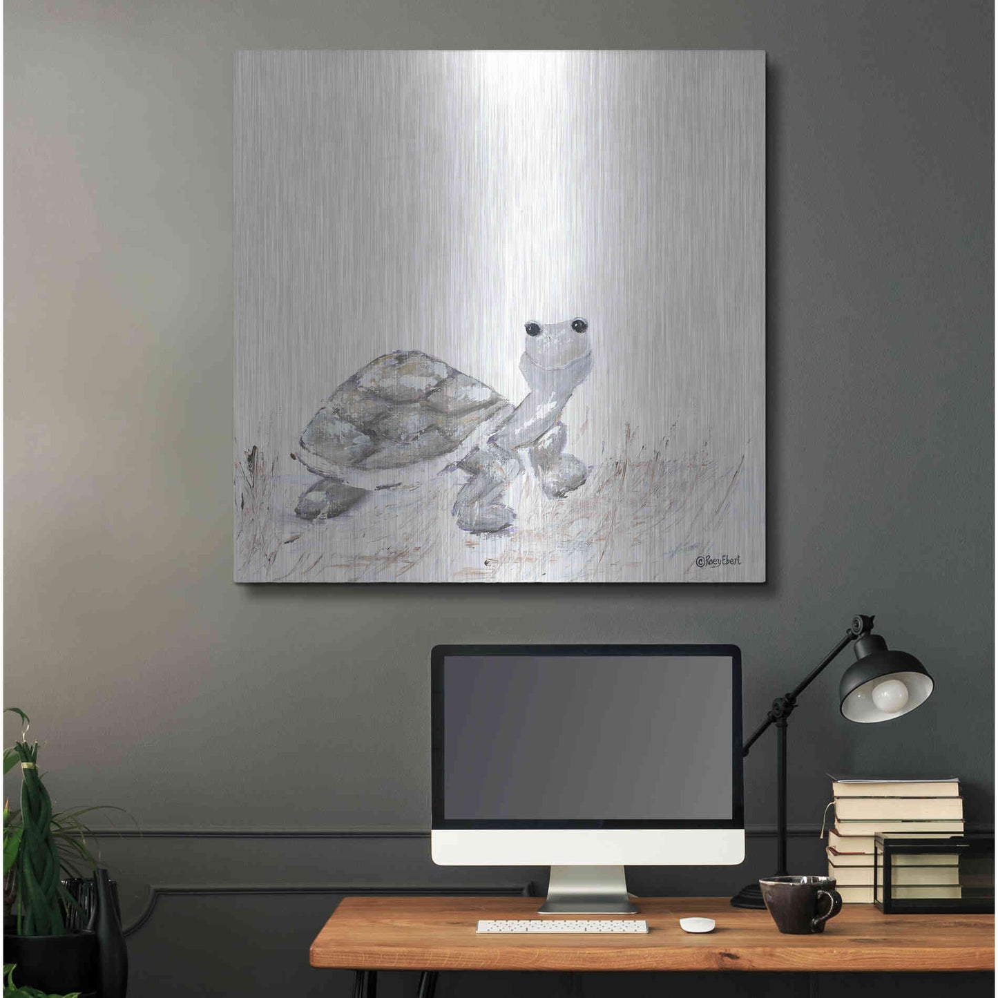 Luxe Metal Art 'Hi Little One' by Roey Ebert, Metal Wall Art,36x36