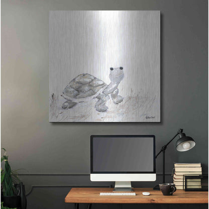 Luxe Metal Art 'Hi Little One' by Roey Ebert, Metal Wall Art,36x36