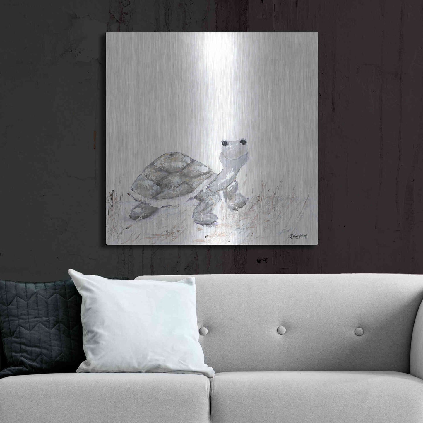 Luxe Metal Art 'Hi Little One' by Roey Ebert, Metal Wall Art,36x36