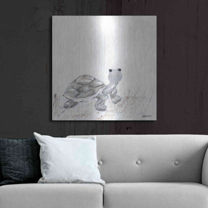 Luxe Metal Art 'Hi Little One' by Roey Ebert, Metal Wall Art,36x36