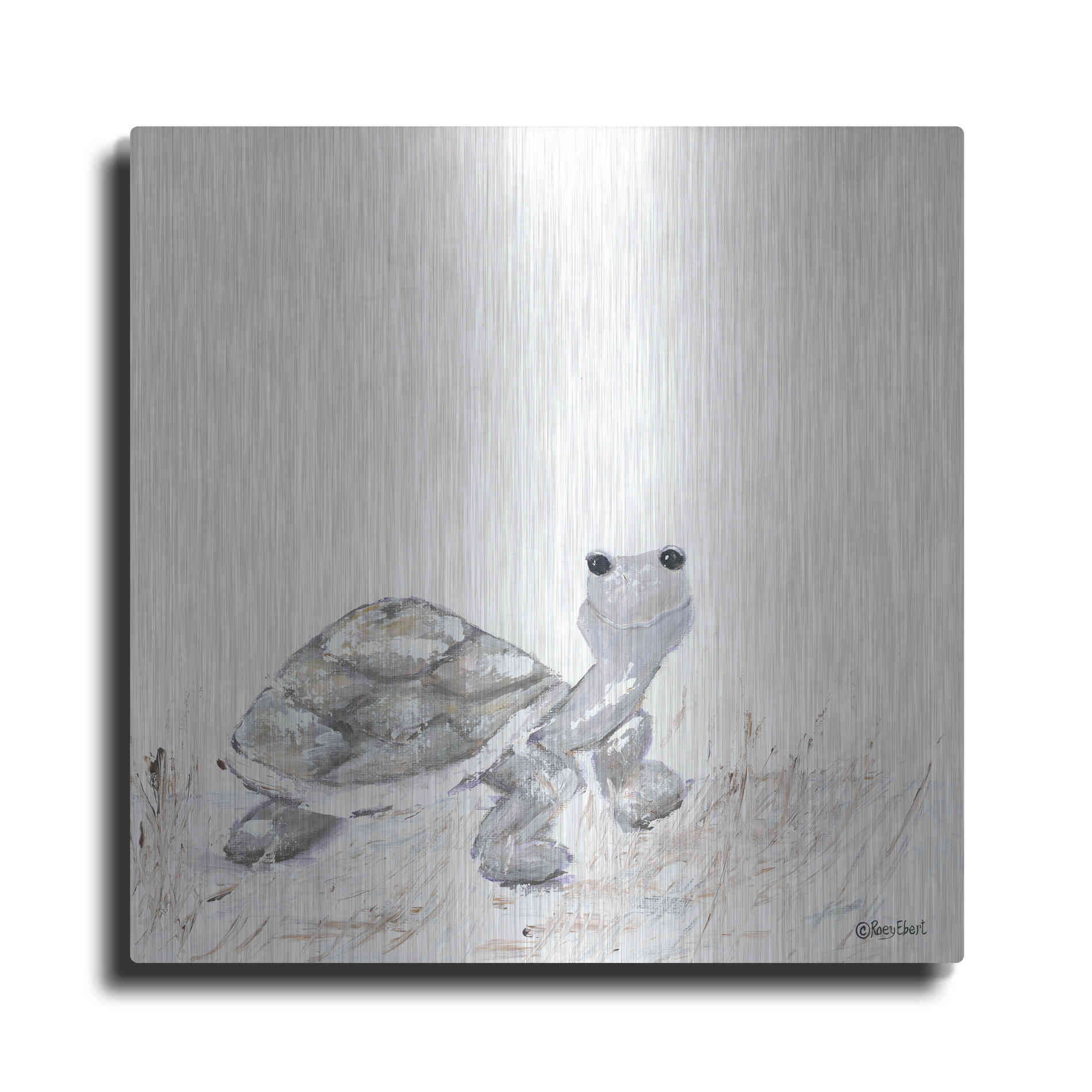 Luxe Metal Art 'Hi Little One' by Roey Ebert, Metal Wall Art