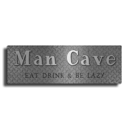 Luxe Metal Art 'Man Cave' by Susie Boyer, Metal Wall Art