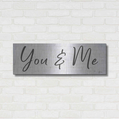 Luxe Metal Art 'You & Me' by Susie Boyer, Metal Wall Art,36x12