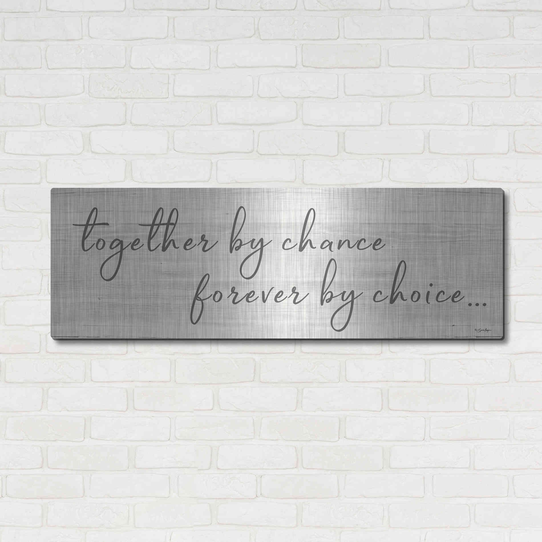 Luxe Metal Art 'Together' by Chance' by Susie Boyer, Metal Wall Art,48x16