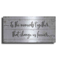 Luxe Metal Art 'It's the Moments Together' by Susie Boyer, Metal Wall Art