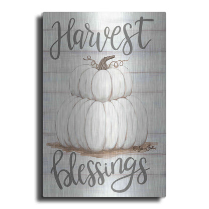 Luxe Metal Art 'Harvest Blessings' by Sara Baker, Metal Wall Art