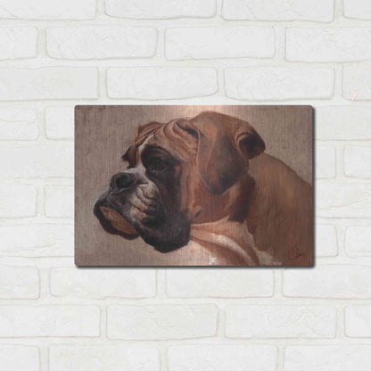 Luxe Metal Art 'Boxer' by Thomas Fluharty, Metal Wall Art,16x12