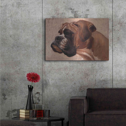 Luxe Metal Art 'Boxer' by Thomas Fluharty, Metal Wall Art,36x24
