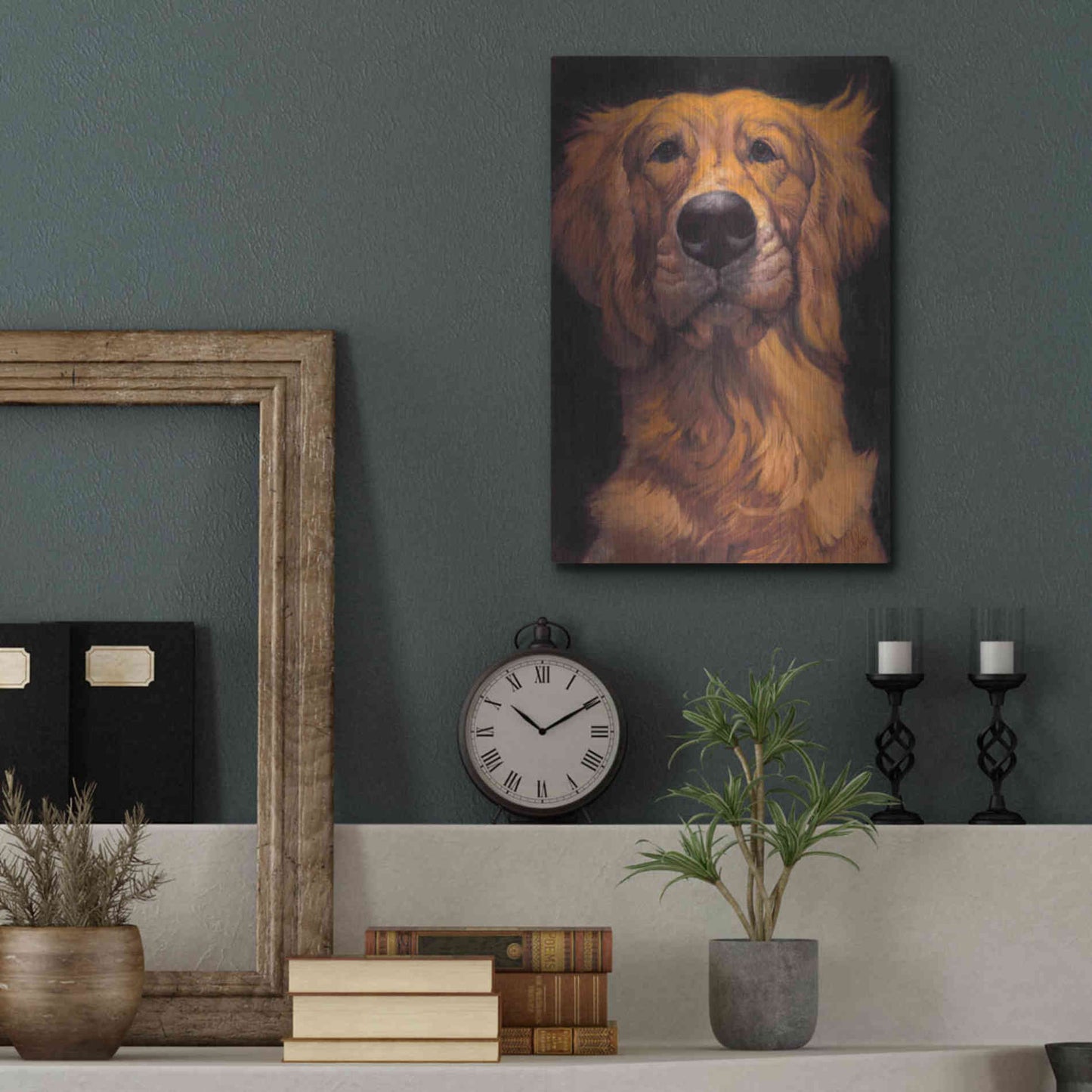 Luxe Metal Art 'Golden' by Thomas Fluharty, Metal Wall Art,12x16