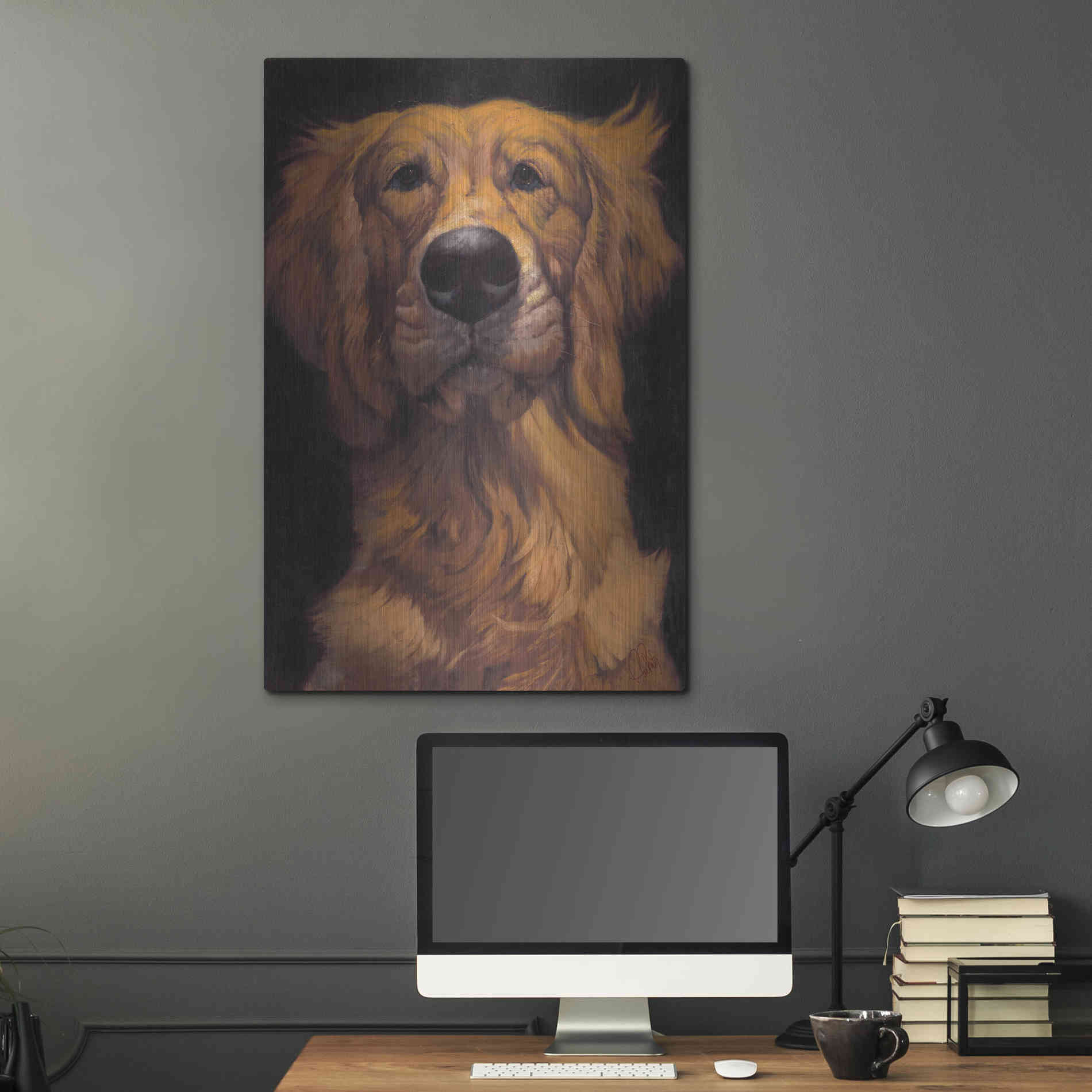 Luxe Metal Art 'Golden' by Thomas Fluharty, Metal Wall Art,24x36