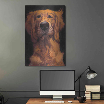 Luxe Metal Art 'Golden' by Thomas Fluharty, Metal Wall Art,24x36