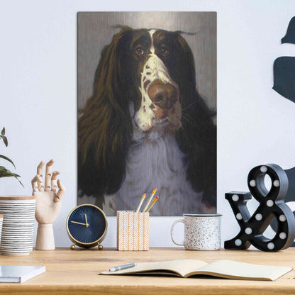 Luxe Metal Art 'Springer' by Thomas Fluharty, Metal Wall Art,12x16