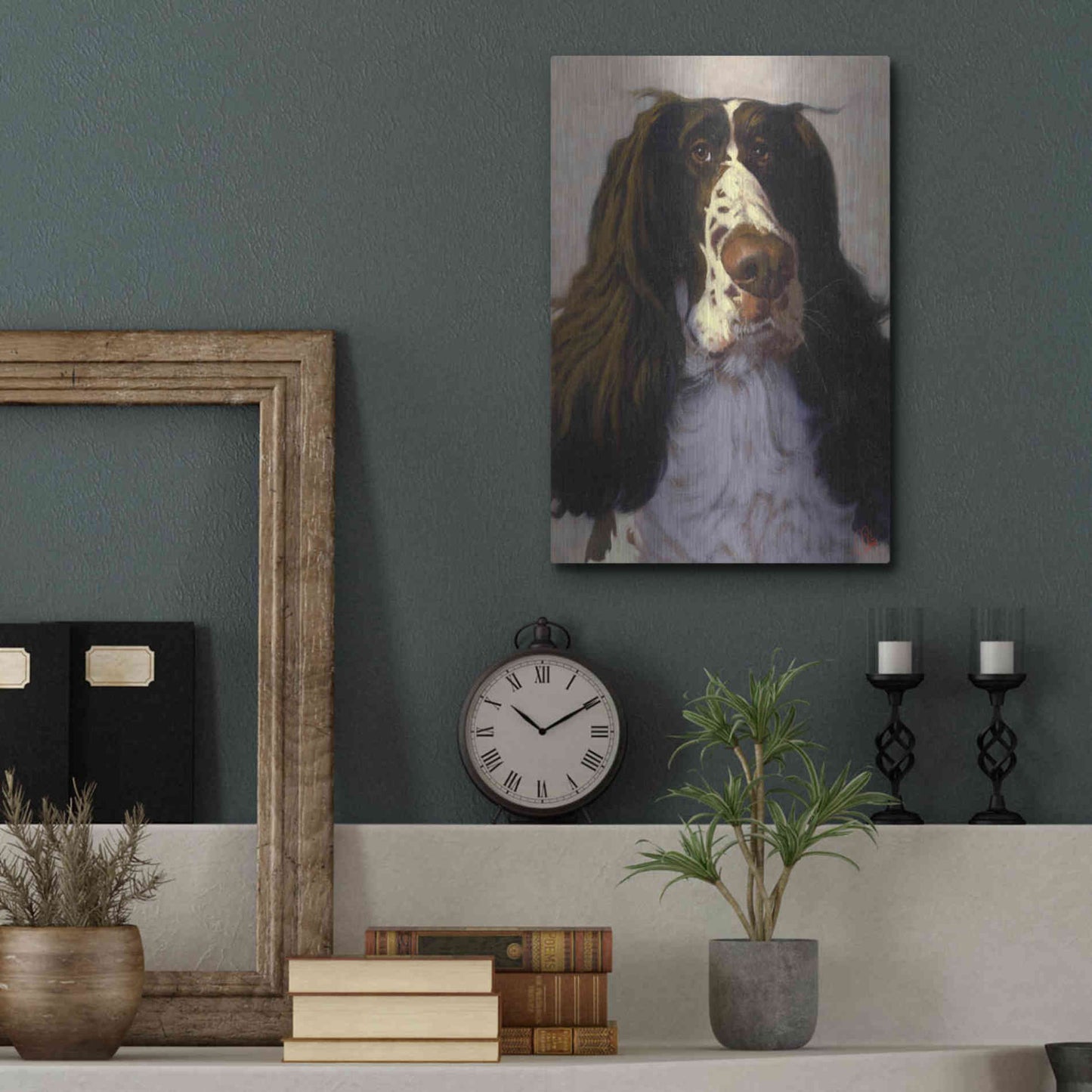 Luxe Metal Art 'Springer' by Thomas Fluharty, Metal Wall Art,12x16