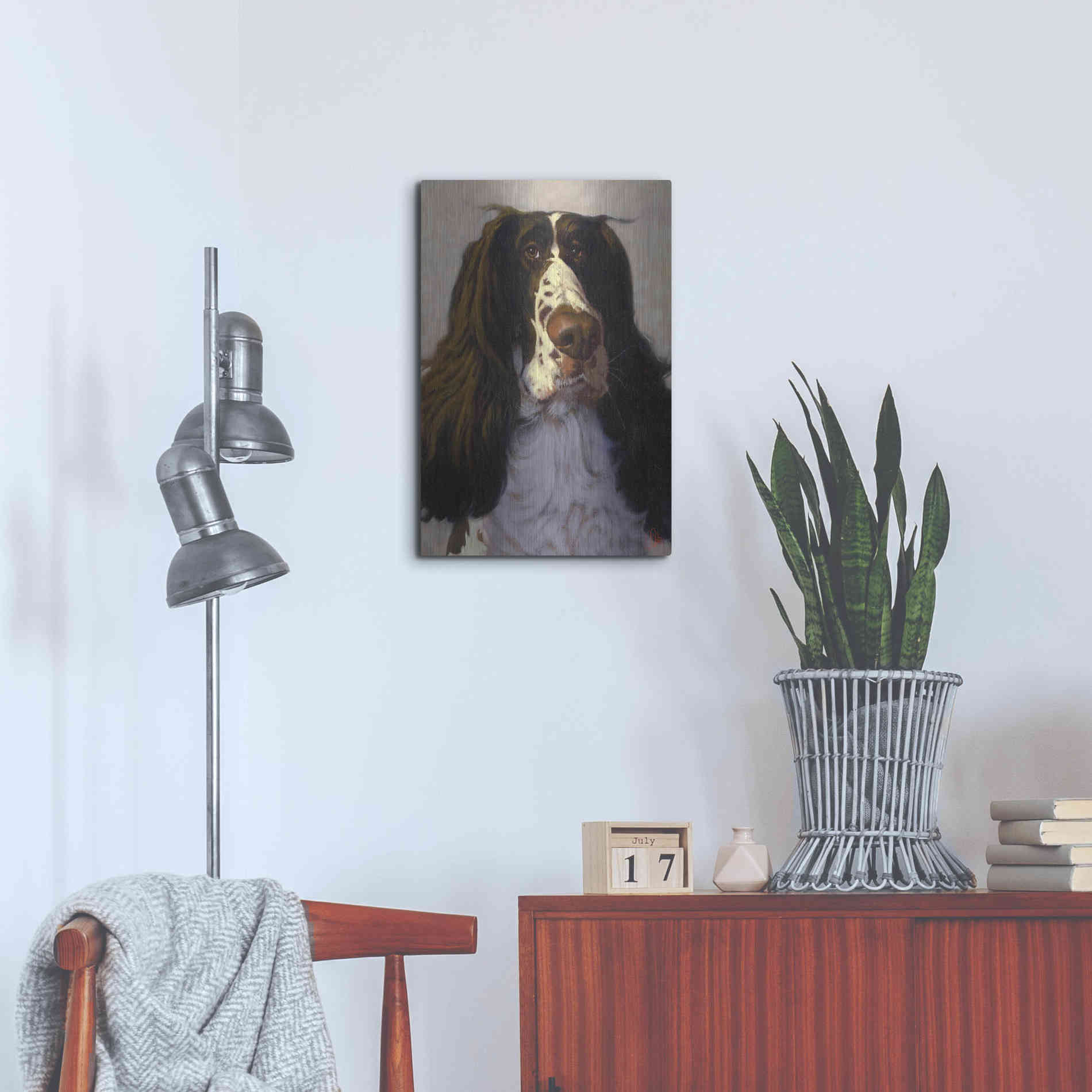 Luxe Metal Art 'Springer' by Thomas Fluharty, Metal Wall Art,16x24