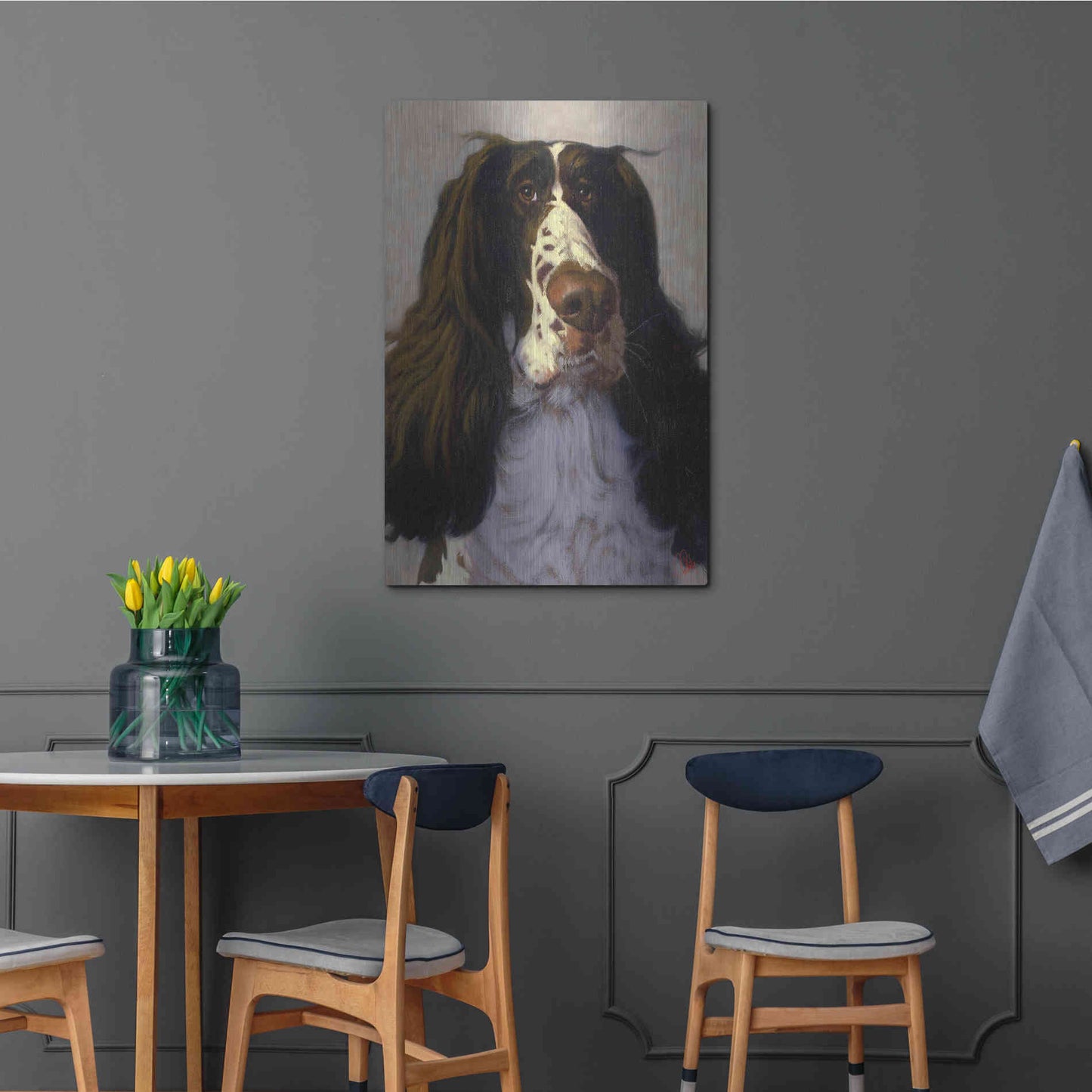 Luxe Metal Art 'Springer' by Thomas Fluharty, Metal Wall Art,24x36