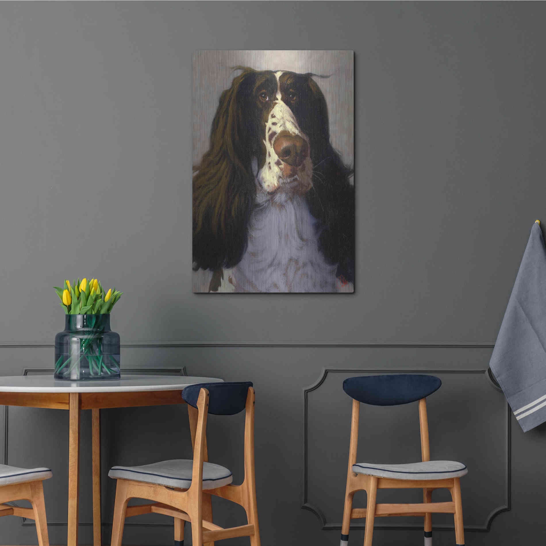 Luxe Metal Art 'Springer' by Thomas Fluharty, Metal Wall Art,24x36