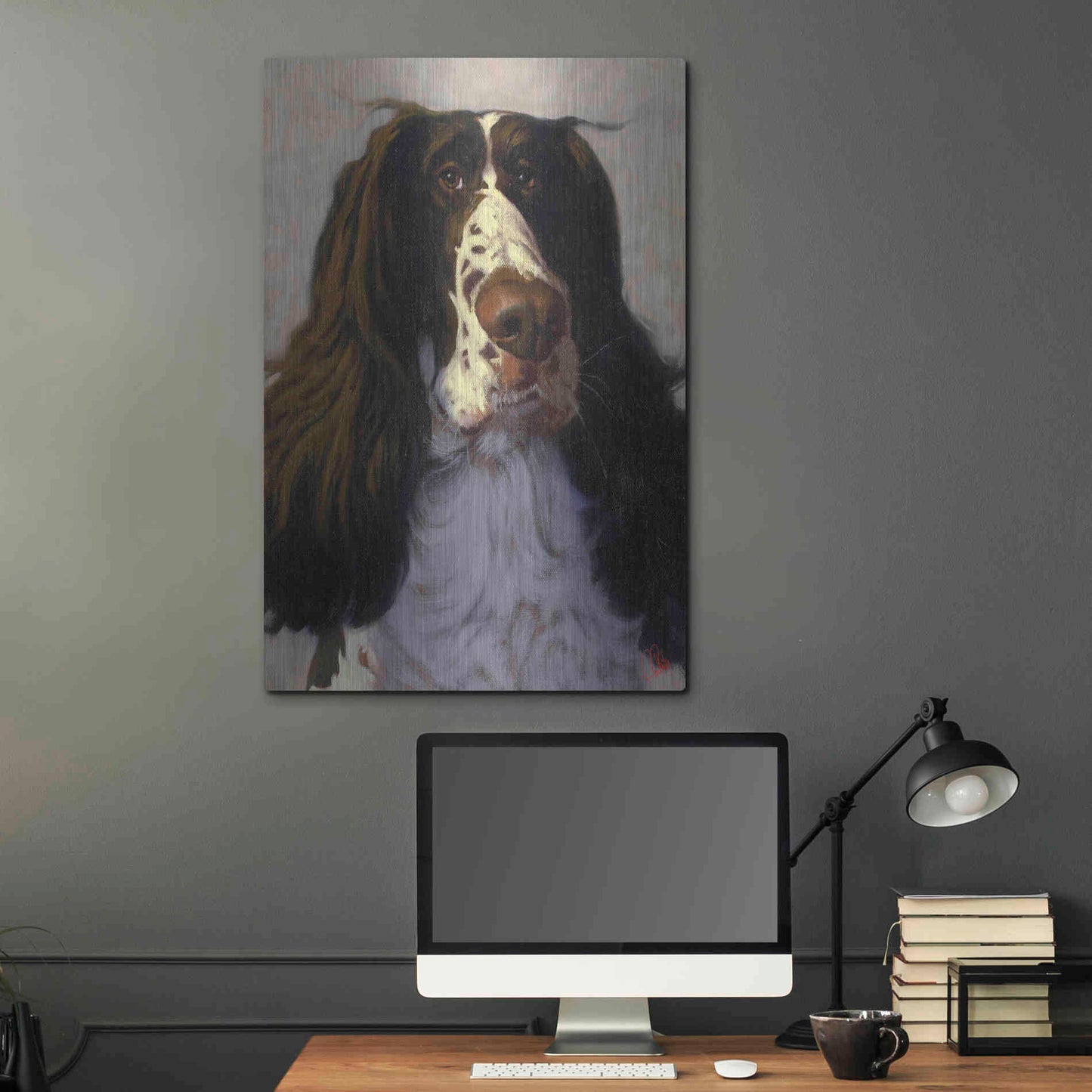 Luxe Metal Art 'Springer' by Thomas Fluharty, Metal Wall Art,24x36
