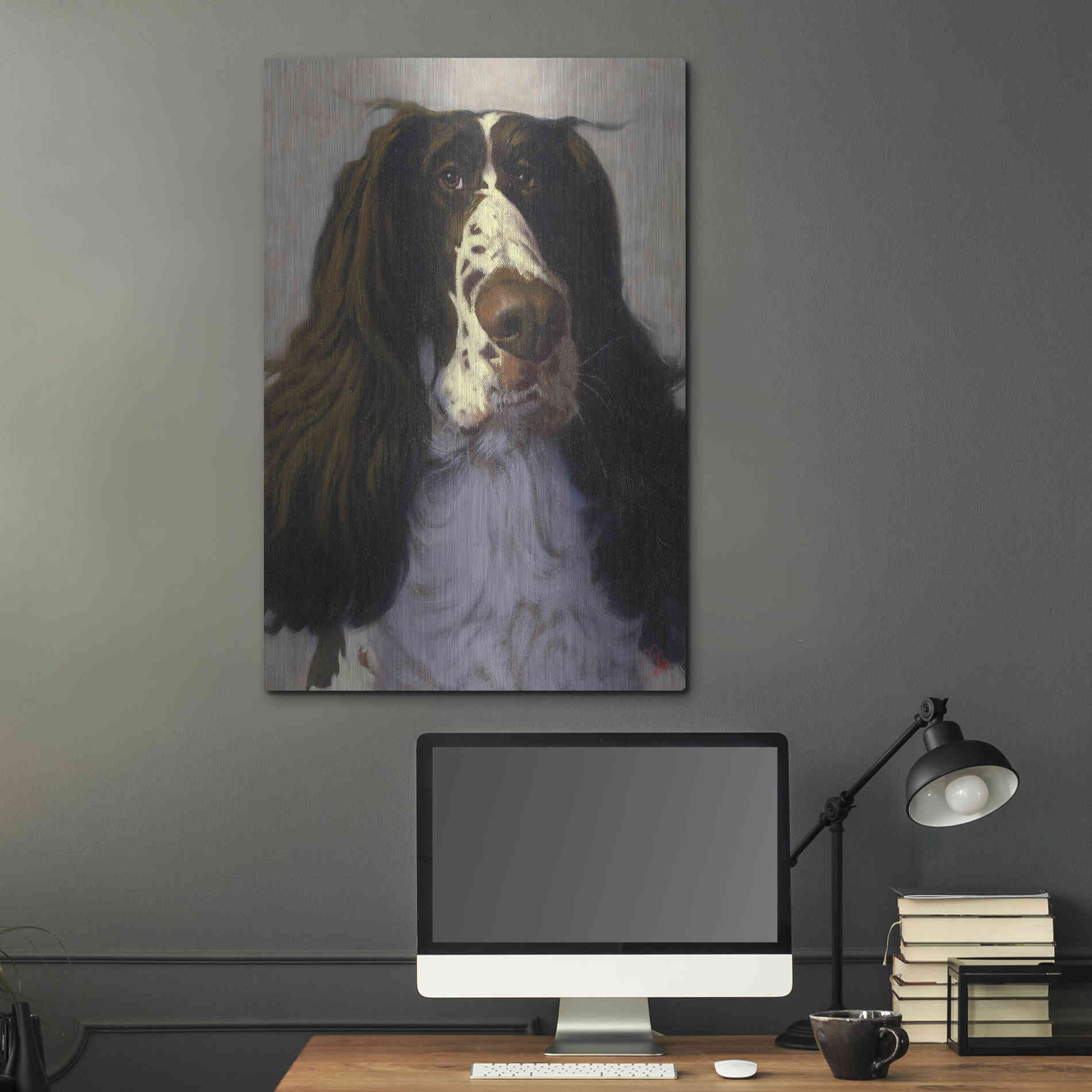 Luxe Metal Art 'Springer' by Thomas Fluharty, Metal Wall Art,24x36