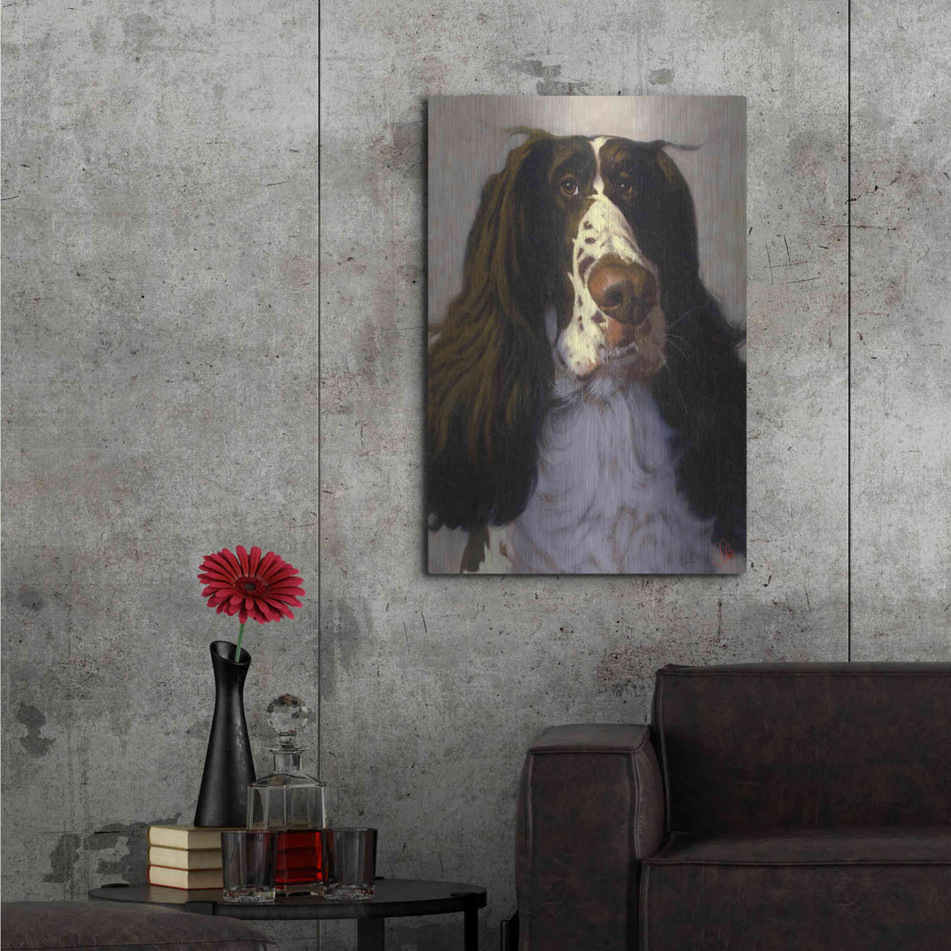Luxe Metal Art 'Springer' by Thomas Fluharty, Metal Wall Art,24x36