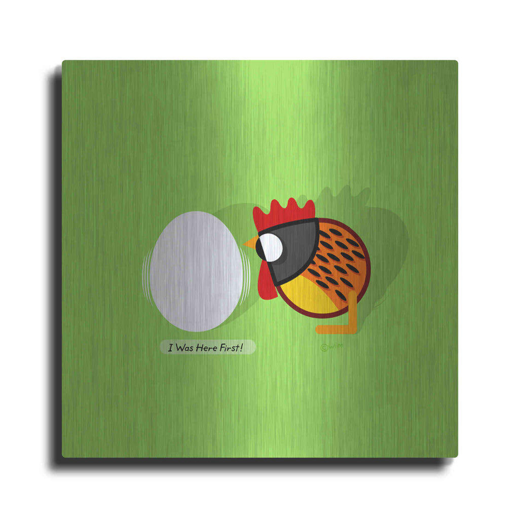 Luxe Metal Art 'Here First' by Chuck Wimmer, Metal Wall Art