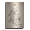 Luxe Metal Art 'Jet Pack Blueprint Patent Parchment' Metal Wall Art