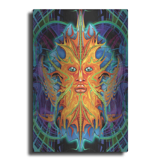 Luxe Metal Art 'Green Man' by Michael Stewart, Metal Wall Art