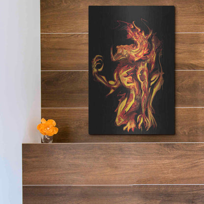 Luxe Metal Art 'I Am The Storm' by Michael Stewart, Metal Wall Art,12x16