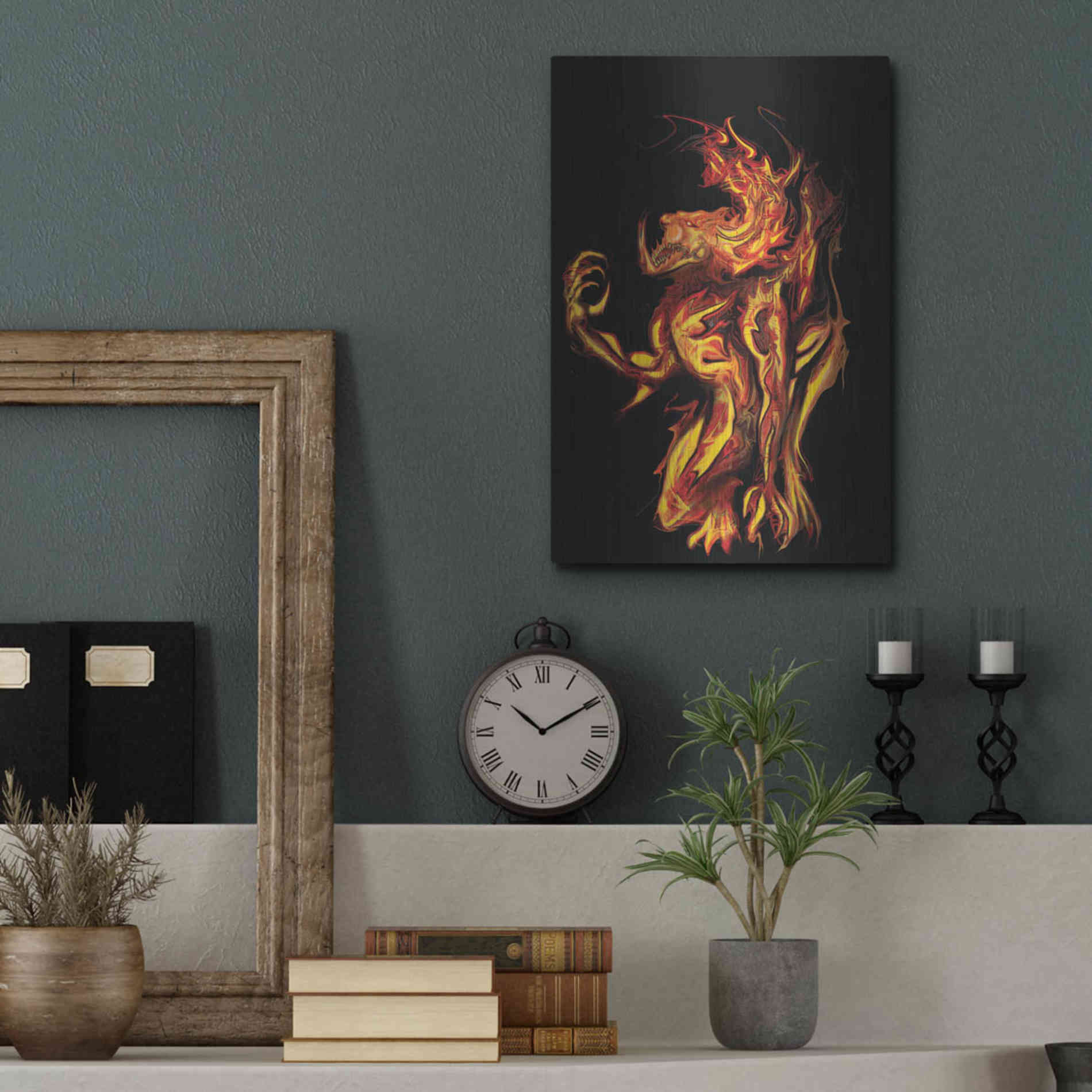 Luxe Metal Art 'I Am The Storm' by Michael Stewart, Metal Wall Art,12x16