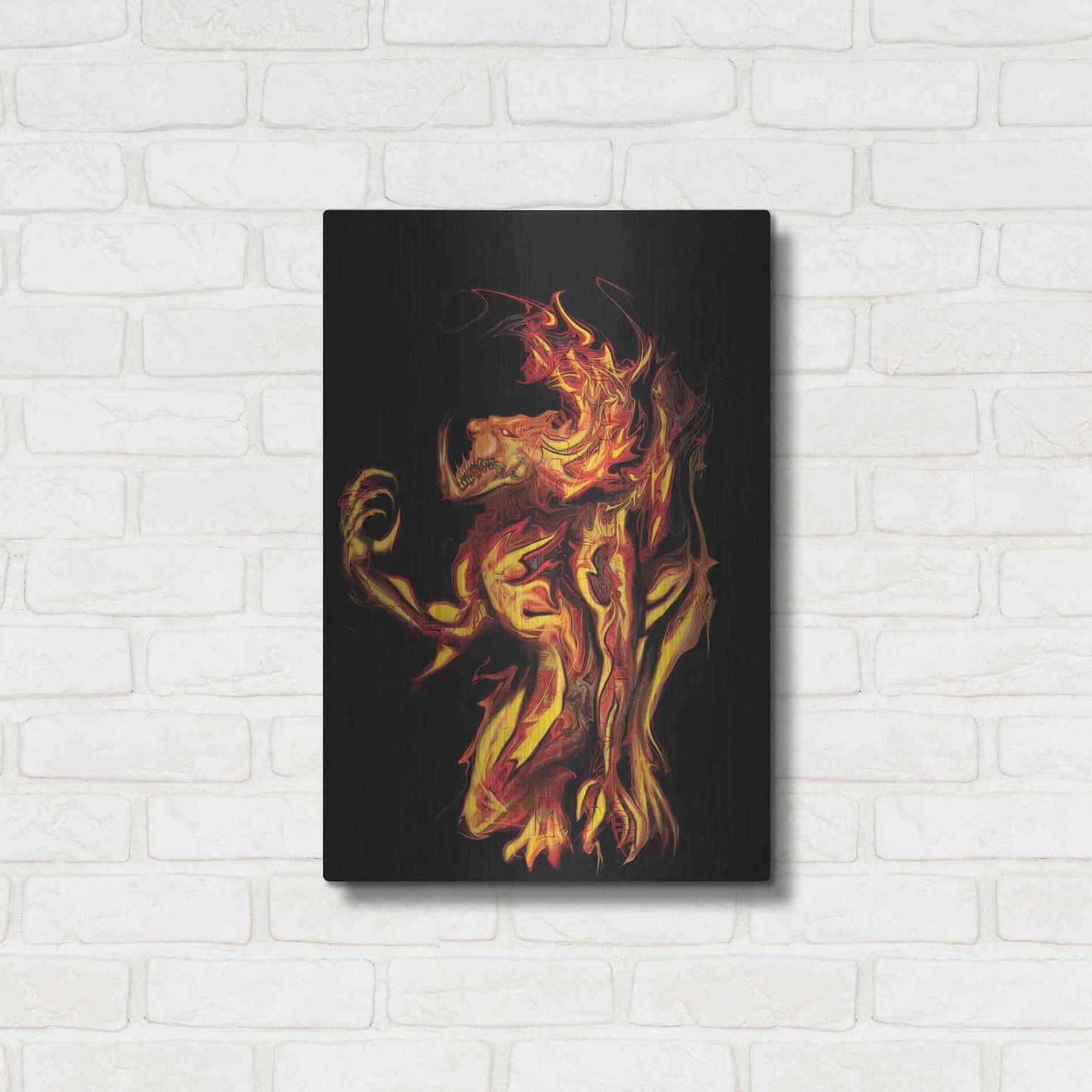 Luxe Metal Art 'I Am The Storm' by Michael Stewart, Metal Wall Art,16x24